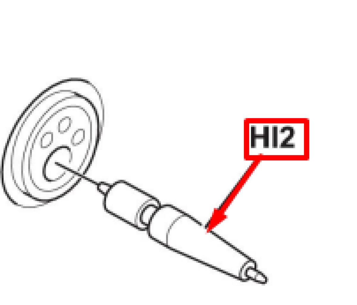 0469837880 - Outlet nozzle (Fe - Ss & cored Ø 2.0 mm Steel for 0.6-1.6 mm)