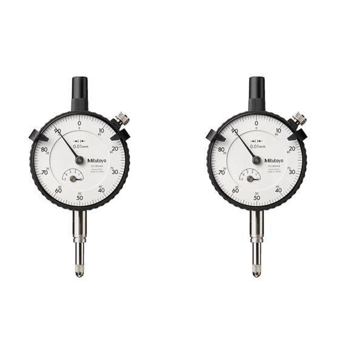1044S - 5 mm/1 mm Flat Back Dial Indicator 1044S - 5 mm/1 mm Flat Back Dial Indicator