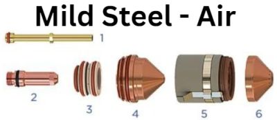 Mild Steel Air Extreme Bevel Consumables